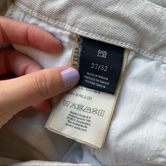 ๐ Scotch & Soda x Popeye / Brutus white slim boyfriend jeans - Picture 7 of 7